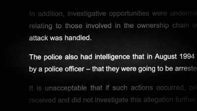MAGUIRE: Another critical
piece of information - No Stone Unturned
