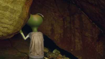 - Mah moo?
- [bats screeching] - Alien TV