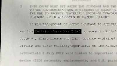 MAHER:
First, we filed a petition
for a new trial, - Leavenworth