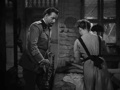 - Maid, do you speak French?
- Oui, mon général. - Five Graves to Cairo