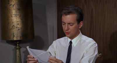 "Maid to order. This apartment
serviced by Joan Howell." - That Funny Feeling