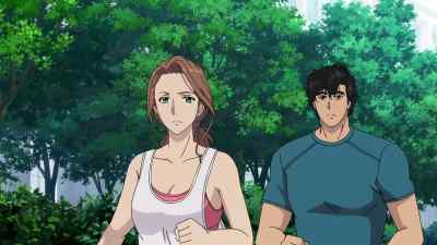 Maintaining a good form and
building up stamina is essential for models. - City Hunter: Shinjuku Private Eyes