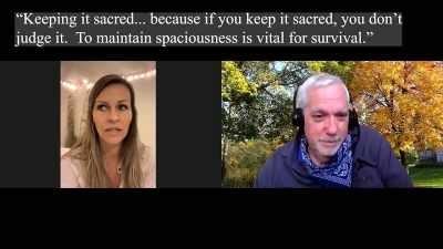 Maintaining spaciousness
is vital for survival, - Hacking the Afterlife