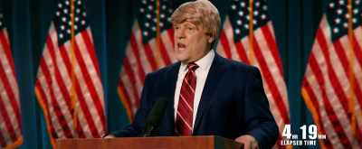 -Make America great again.
-[crowd applauding] - Bad President