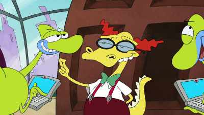Make art is easy with computers. - Rocko's Modern Life: Static Cling