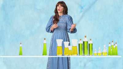 Make that crazy row
of oils in the store
a lot less confusing, - What Am I Eating? With Zooey Deschanel