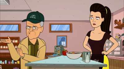 Make some non-foreign food,
like spaghetti or tacos. - Corner Gas Animated