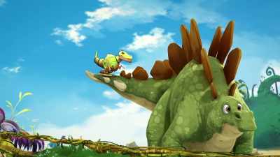 ♪ Make them cry simply by
taking stuff away ♪ - Gigantosaurus