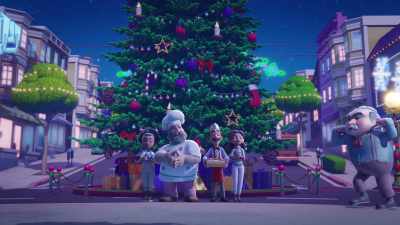 ♪ Making spirits bright
What fun it is to… ♪ - The Action Pack Saves Christmas