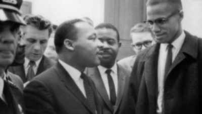 Malcolm wasn't a supporter
of nonviolence either." - The Rebellious Life of Mrs. Rosa Parks