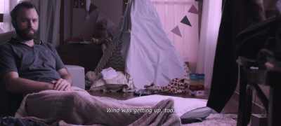 MALE VOICE: The wind started
blowing
more strongly too. - The Pink Cloud