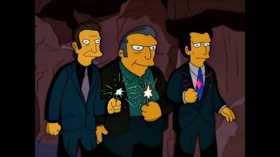 MAN 1: Hey, there they are! - The Simpsons