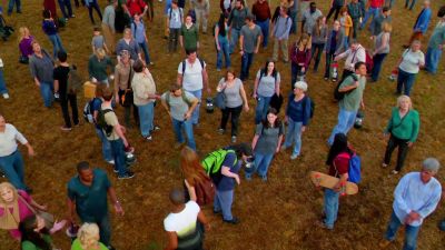 Man 1: How did we get here?
Man 2: Where are we? - Under the Dome