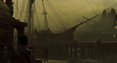 -[man 1] Is that the Inevitable?
-[man 2] What are they doing here? - The Sea Beast