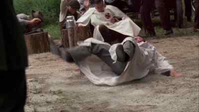 Man 1: Jesus!
Man 2: What the hell's going on? - Boardwalk Empire