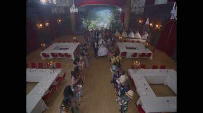 MAN: And now, introducing the debutantes
and their beaux. - Black Is King