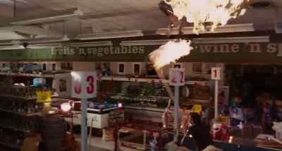MAN: Bring torches.
We need torches at the window! - The Mist