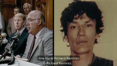 -Man by the name of Richard Ramirez.
-Richard Ramirez. - Night Stalker: The Hunt for a Serial Killer