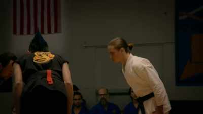 MAN: Face me. Bow. - Cobra Kai