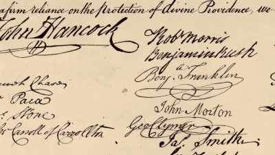 Man as Franklin:
And for the support - Benjamin Franklin
