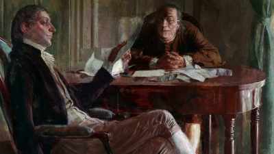 Man as Franklin:
As it is impossible - Benjamin Franklin