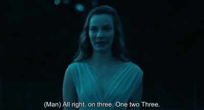 - (Man) Good, on three.  
- One, two, three.
. - Never Look Away
