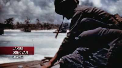 Man: I COULD SEE THE
BULLETS STRIKING THE WATER - The Pacific War in Color