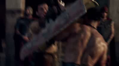 Man: I want to see him bleed! - Spartacus