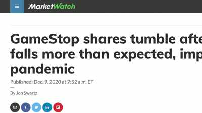 MAN: --in an adjusted lossof
$0.53 per share. - Diamond Hands: The Legend of WallStreetBets