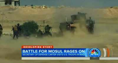 - [Man] ISIS's so-called
caliphate is under attack. - Heal