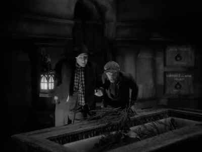 (Man) It looks like he's asleep. - Frankenstein Meets the Wolf Man