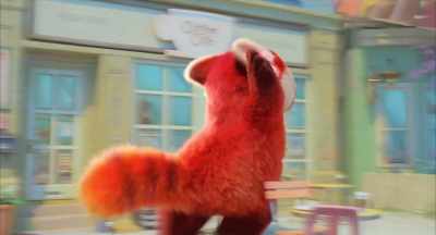 - MAN: It's a monster!
- (MAN 2 GROANS) - Turning Red