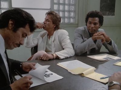Man, oh, man, how long
can it take to drill
a safe-deposit box? - Miami Vice