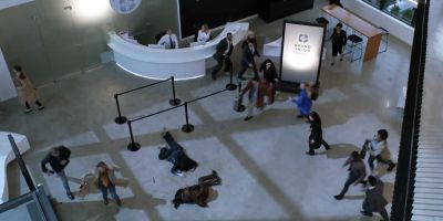 MAN, ON P.A.: WE HAVE A CODE 5 IN THE LOBBY. - Kung Fu