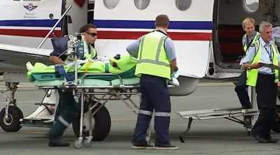 MAN (on phone): "We've
had a shark attack." - Shark Attack Files
