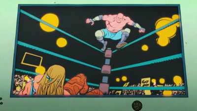 [man on TV] Crusher Hogan off the top-- - Your Friendly Neighborhood Spider-Man