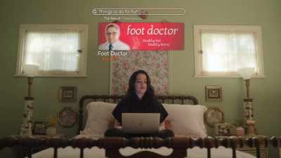 ‐ MAN: [over computer]
Dr. Nuzzbaum. - Dollface