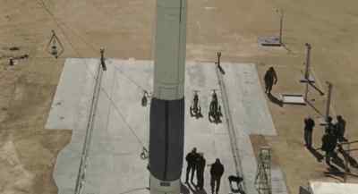 MAN [OVER PA]:
Prepare rocket for launching. - Earth vs  the Flying Saucers