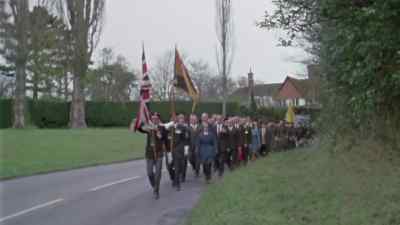 (man reads roll of honour) 1939-45. - The World at War