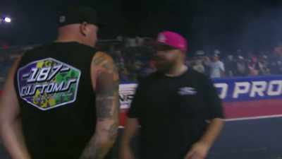 [man speaking] - Street Outlaws No Prep Kings Team Attack