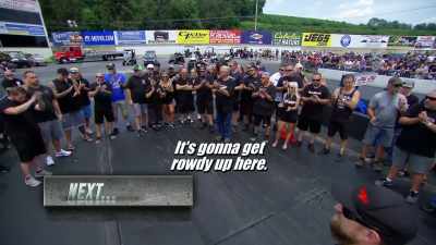 [man speaking] - Street Outlaws No Prep Kings Team Attack