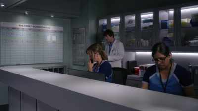 [ Man speaks indistinctly
over P.A. ] - The Good Doctor