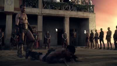 Man: Stuff that pig! - Spartacus