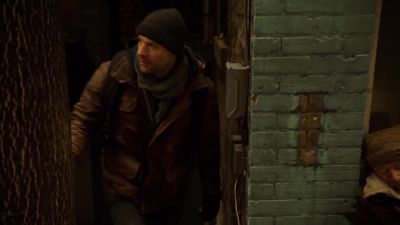 (man talking indistinctly
over loudspeaker) - The Strain