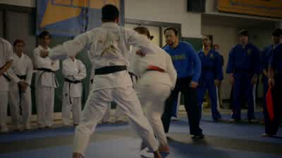- Point! - That's three points, Keene. - Cobra Kai