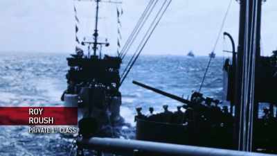 Man: THE DAY BEFORE WE
LANDED, OUR COMPANY COMMANDER - The Pacific War in Color