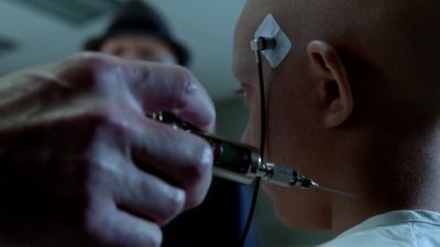 MAN: The paralytic will render him
motionless from the neck down... - Fringe