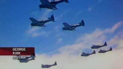 Man: THERE WERE
HUNDREDS OF PLANES OUT THERE. - The Pacific War in Color