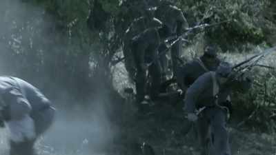 Man: They have
to come up the hill, - Blood and Fury: America's Civil War