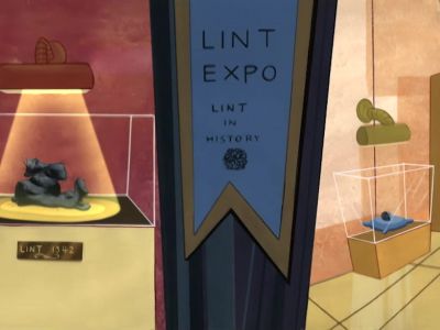 Man: THIS LINT IS FROM
GEORGE WASHINGTON'S NAVEL. - The Grim Adventures of Billy and Mandy